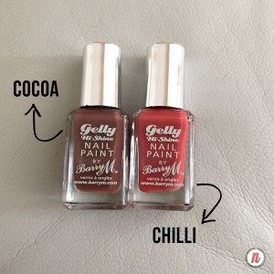 barry m nail polish gelly hi shine- cocoa chilli- newlune