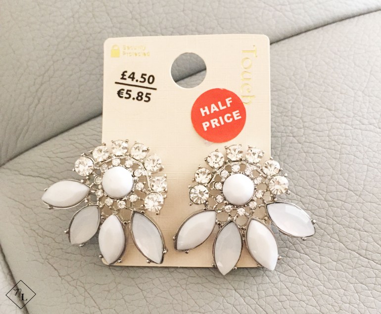 silver grey earrings-debenhams-touch-newlune-collective haul