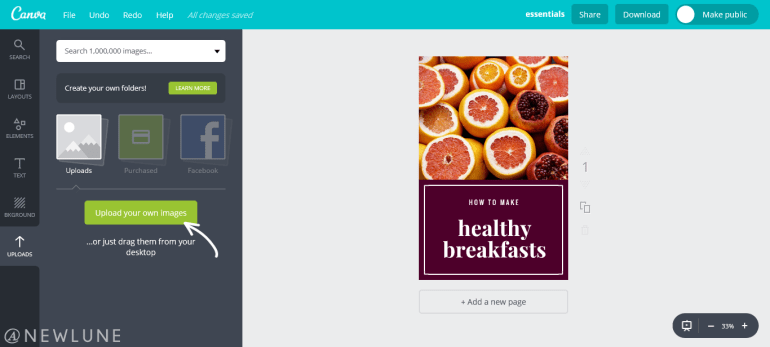 how to create custom images for your blog posts using canva-newlune-uploads