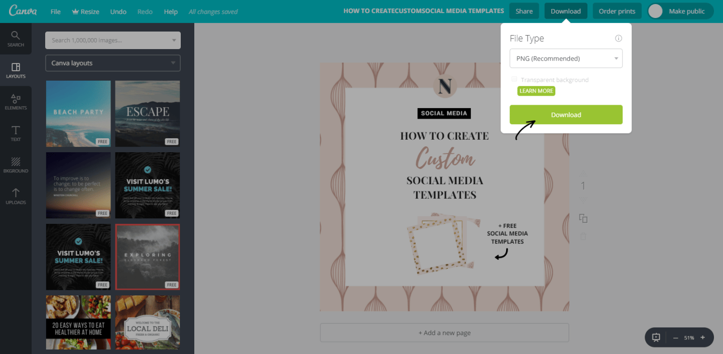 How To Create Custom Social Media Templates + FREE Social Media Pack ...