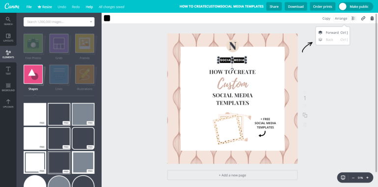 7 tuto-how to create custom social media templates - new lune - free social media templates
