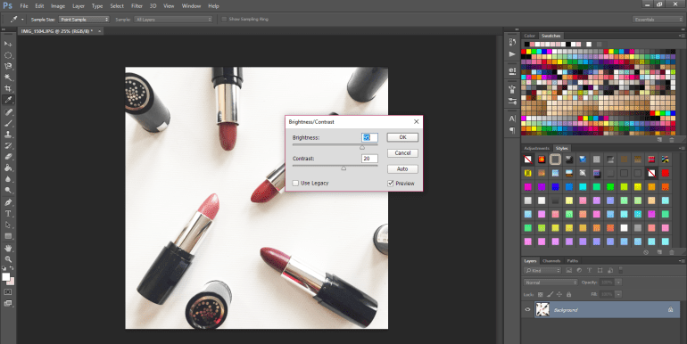 how to edit your blog pictures - a step by step tutorial - new lune-photoshop-brightness and contrast