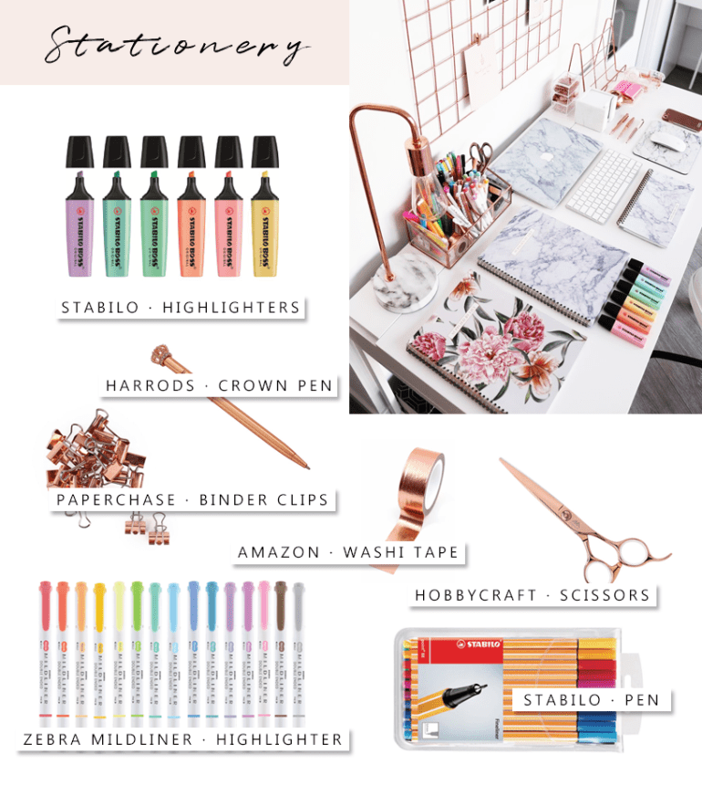 desk decoration ideas - new lune - stationery