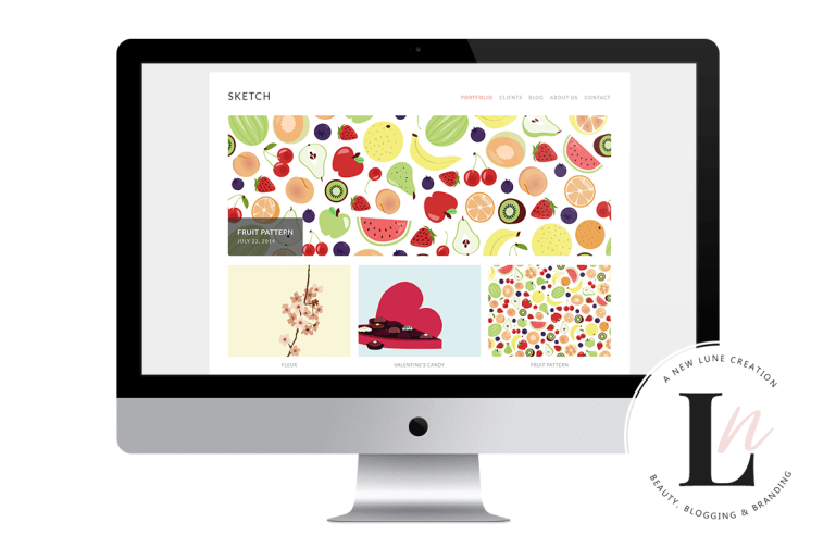 best personal wordpress themes - sketch - new lune