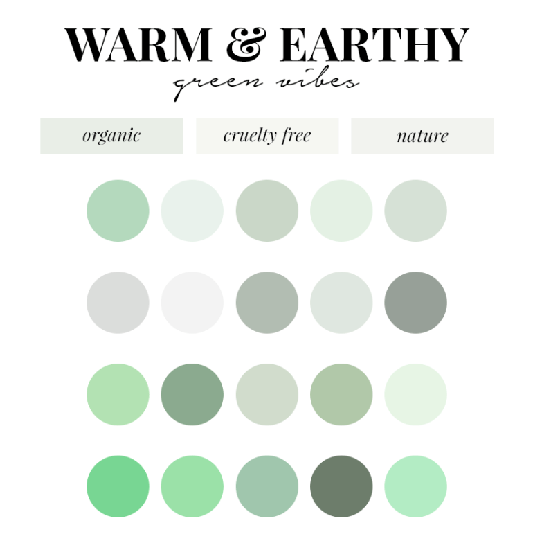 creating a colour palette for your branding - new lune - free colour palettes - green