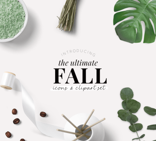 the ultimate fall icons and clipart set - new lune - studio