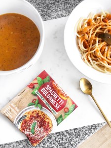 3 healthy lunch ideas for school uni - new lune - schwartz spaghetti bolognese - pasta