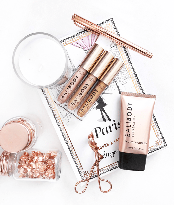 summer glow essentials - bali body - highlighter - body oil - bb cream - new lune