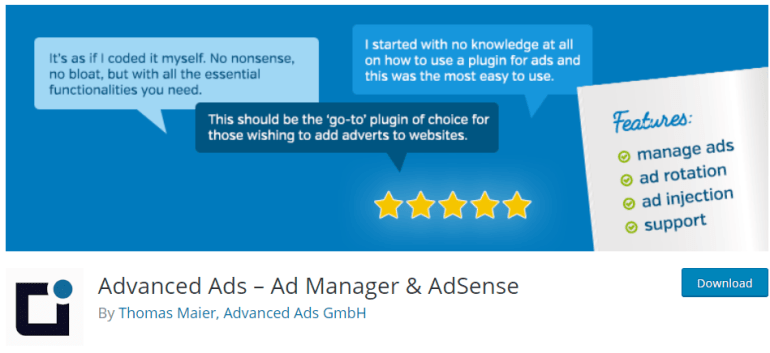 advanced ads - new lune - the ultimate guide to wordpress plugins