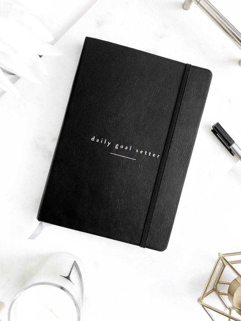 daily goal setter planner - mal paper - how I plan and create content on my blog - new lune