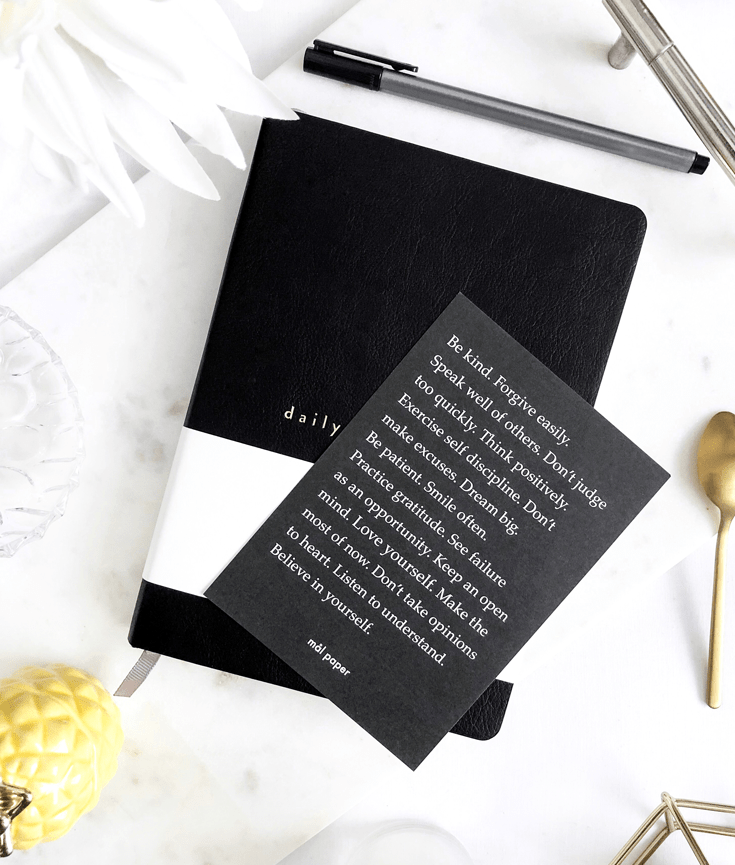 How I plan and create content on my blog - new lune - mal paper - planner