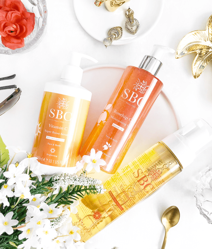 testing the get up and glow trio by sbc skincare - new lune