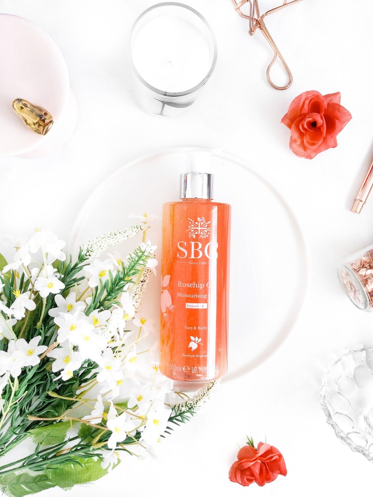 testing the get up and glow trio by sbc skincare - rosehip oil moisturising gel - new lune