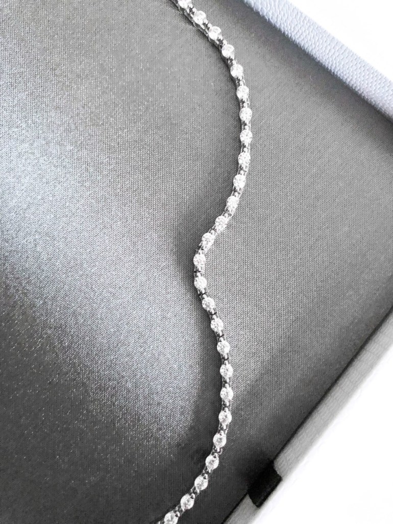 a 2022 glow up with carat london - new lune - tennis necklace